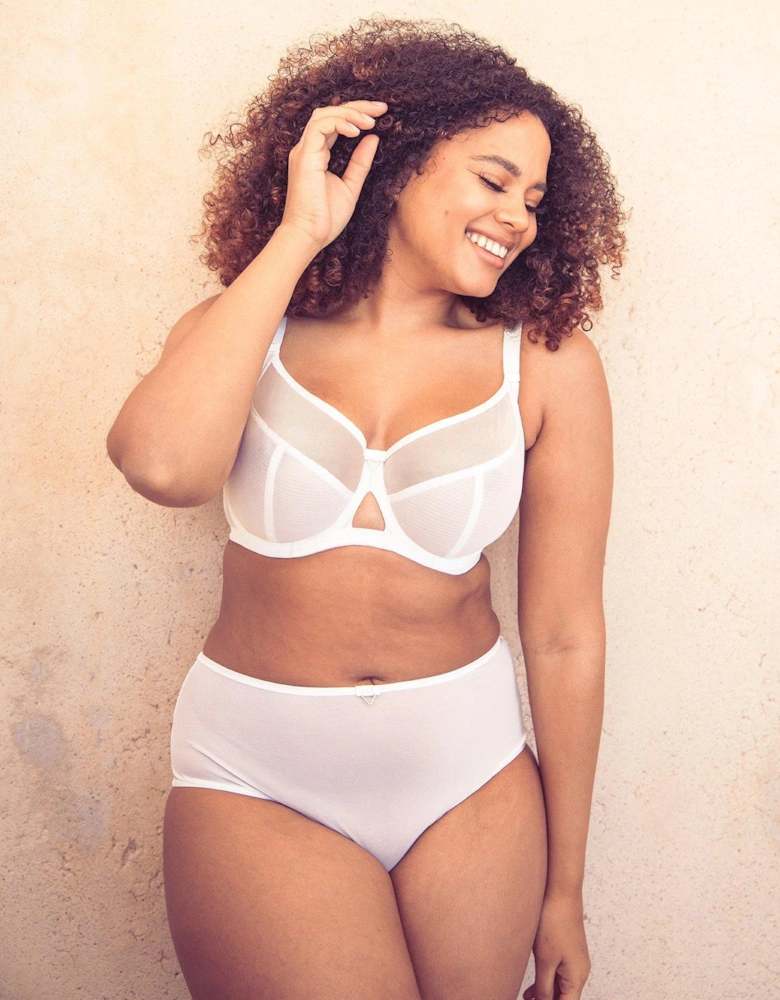 Victory 4 Part Balcony Bra - White