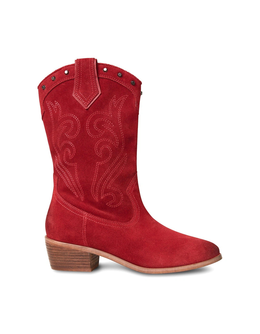 Bourbon Street Suede Boots - Red