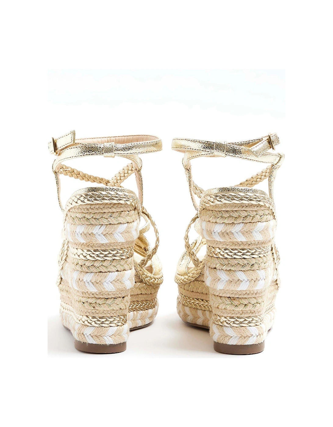 Strappy Wedge - Gold