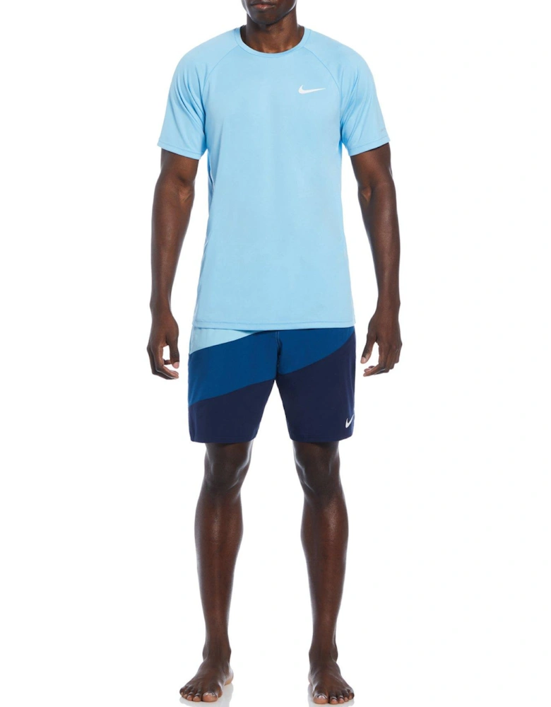 Men's Essentials Hydro Short Sleeve Hydroguard-blue