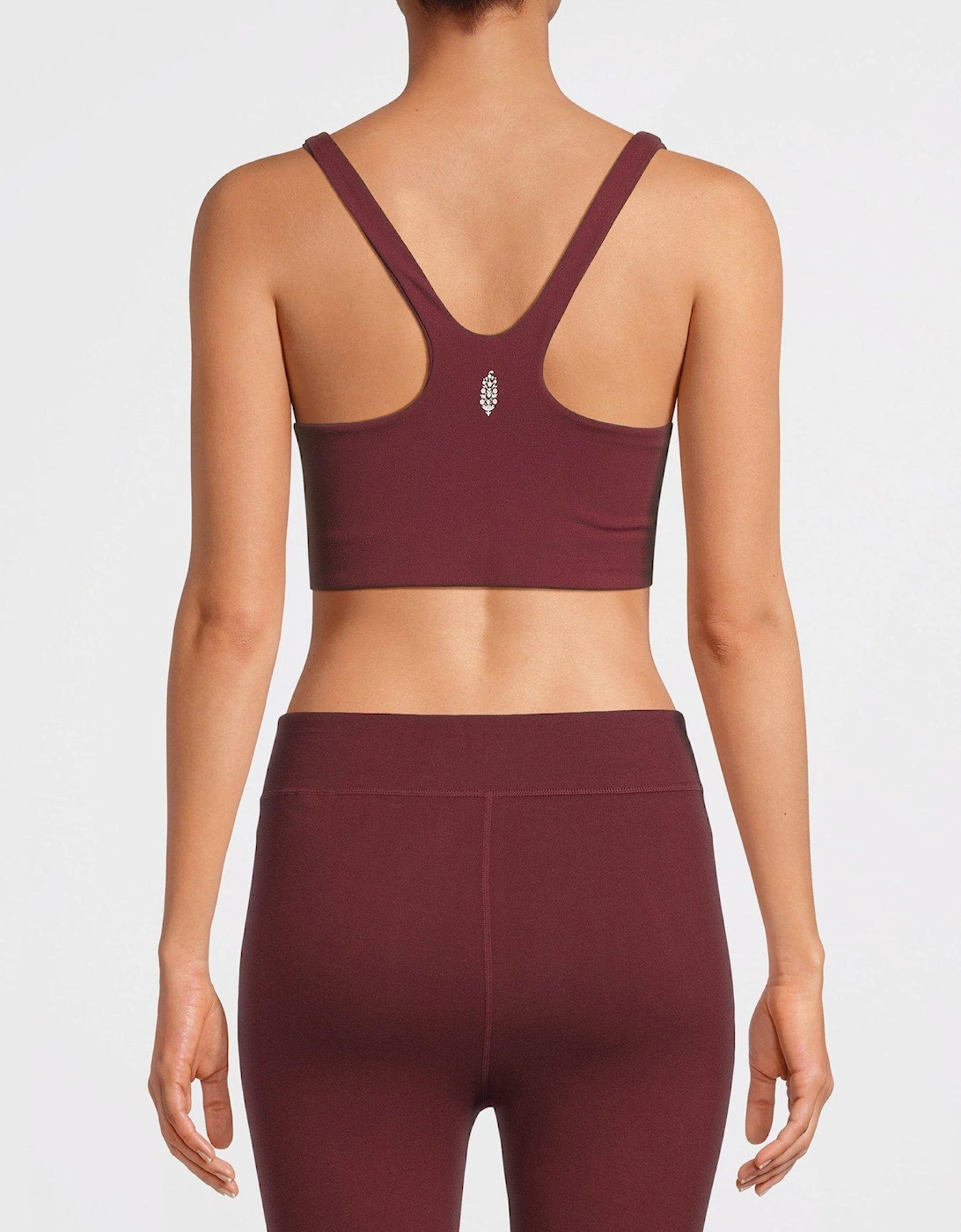 Movement Never Better Square Neck Bra - Burgundy