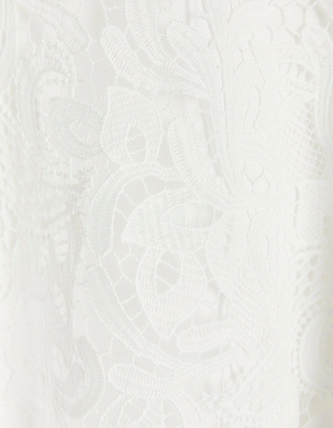 Lace Detail Blouse - White