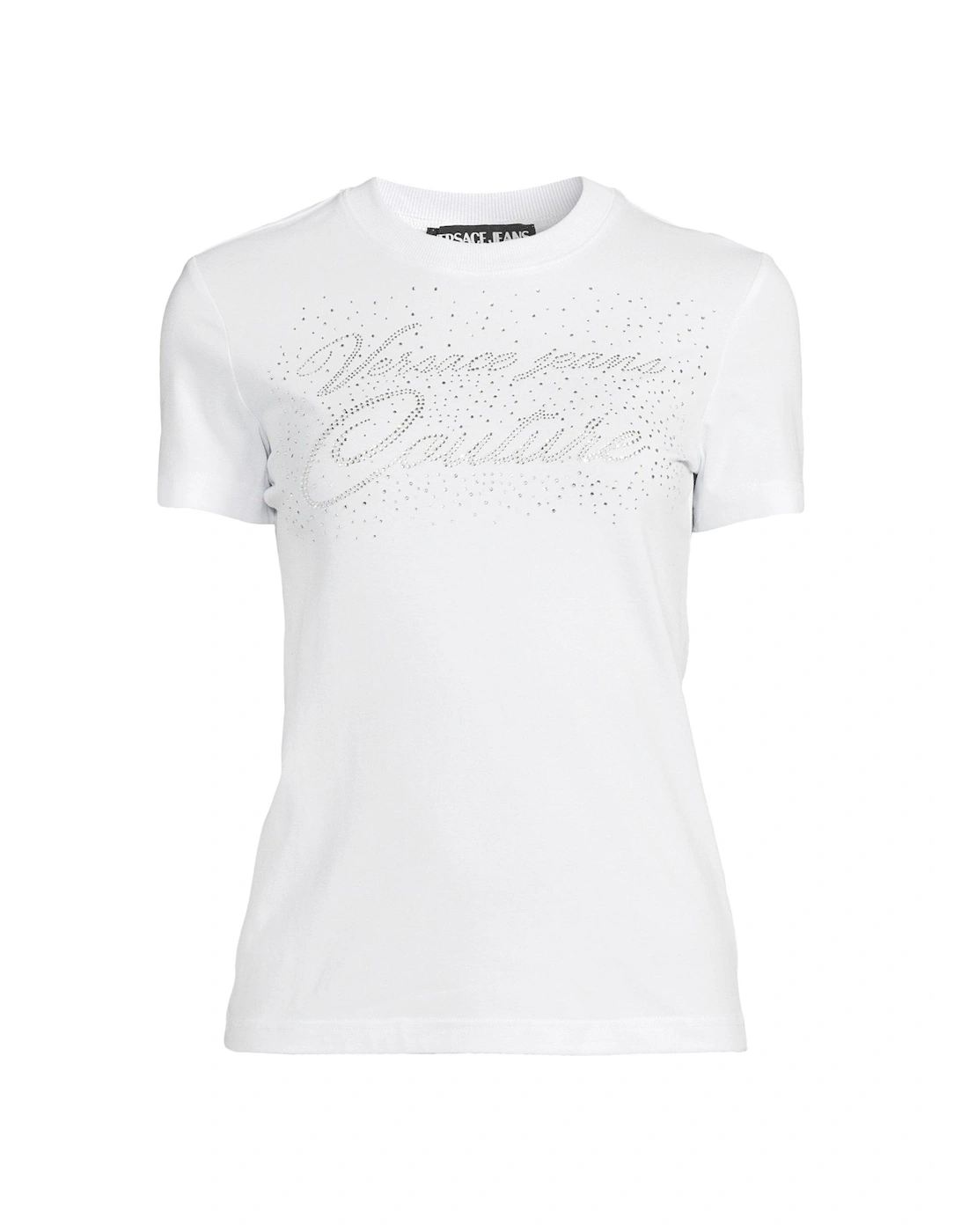 Crystal Logo Script T-Shirt - White 