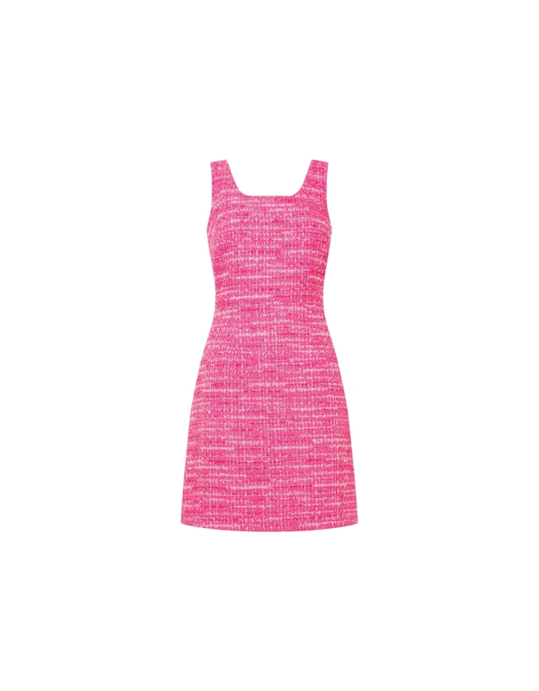 Boucle Mini Dress - Pink