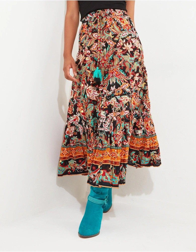 Printed Maxi Skirt - Multi