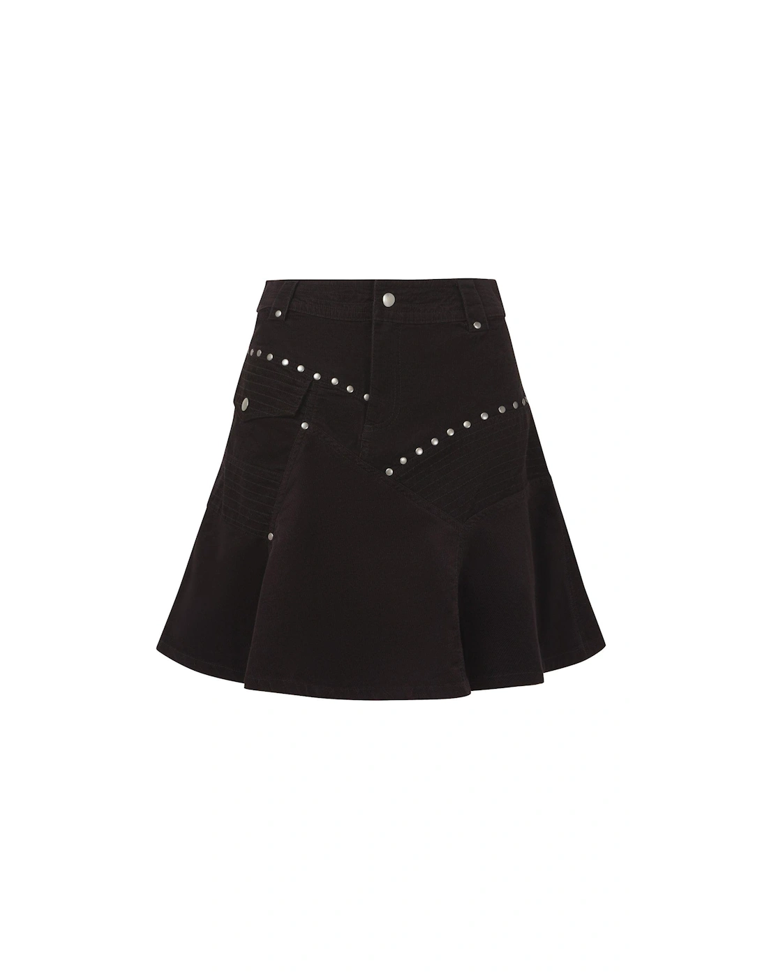 Rock It Up Studded Skirt - Black