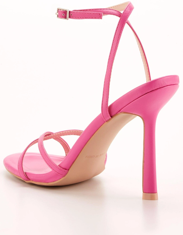 Sevilla Ankle Strap Heeled Sandal - Hot Pink