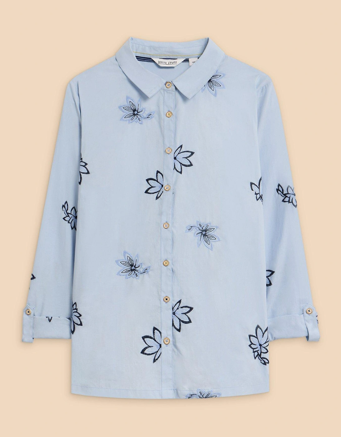 Sophie Embroidered Shirt - Blue