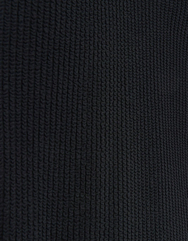 Textured Swimsuit - Black