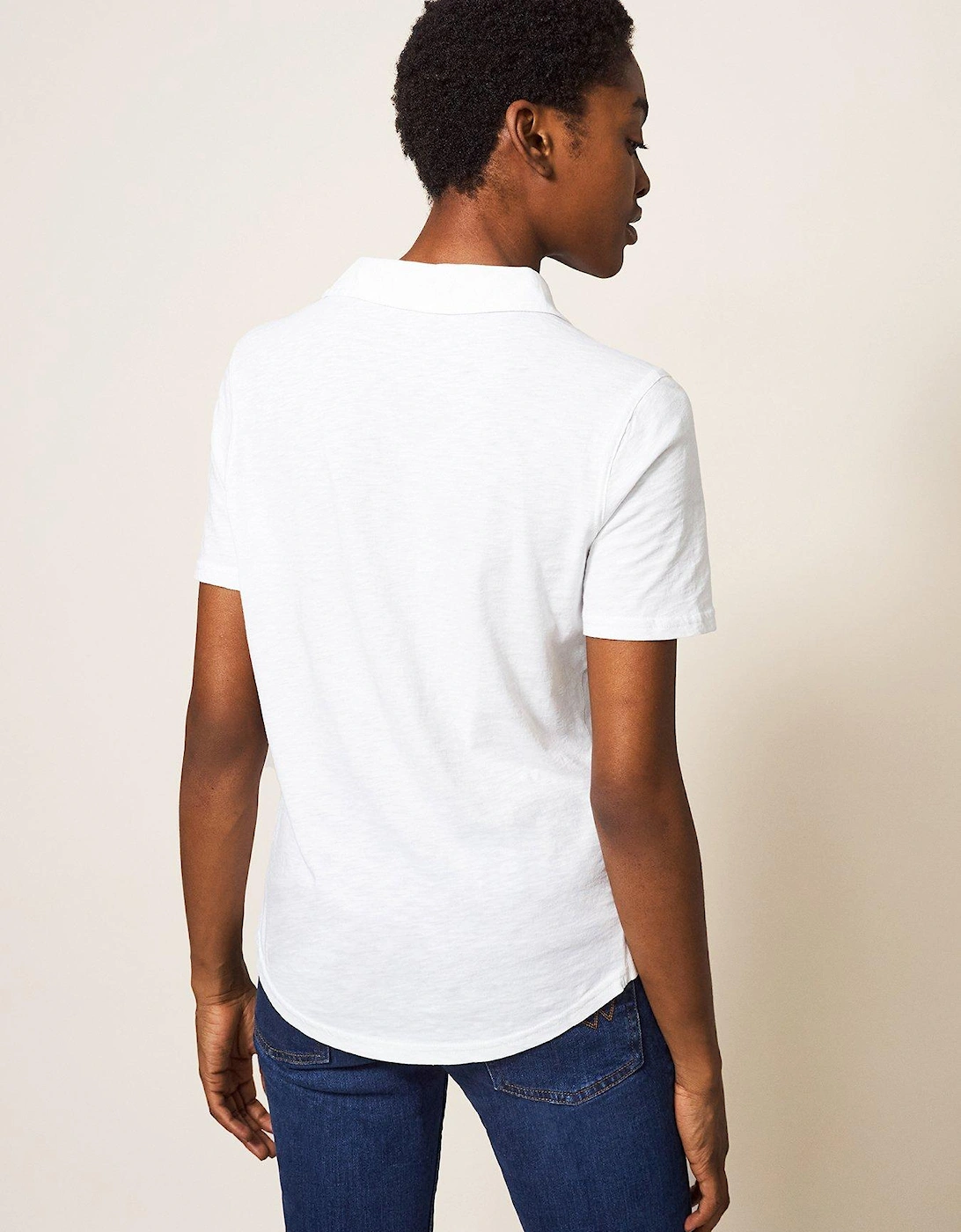 Penny Pocket Jersey Shirt - White