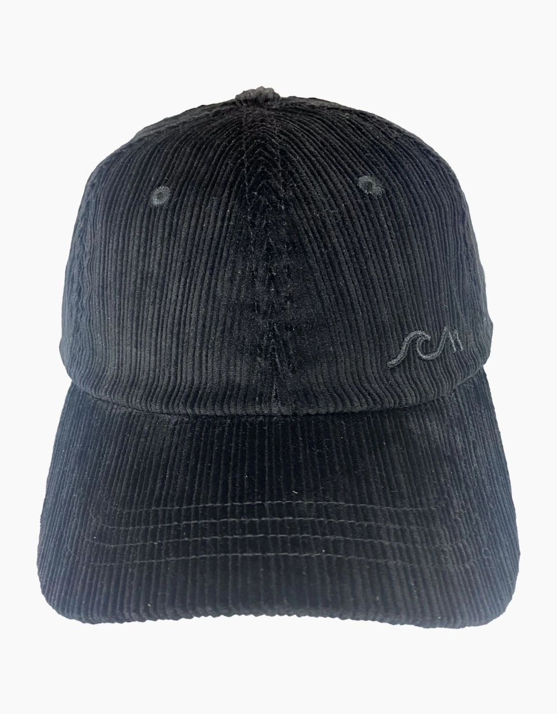 Bleubird Bleubird Unisex Overland Corduroy 5 Panel Baseball Cap - Black