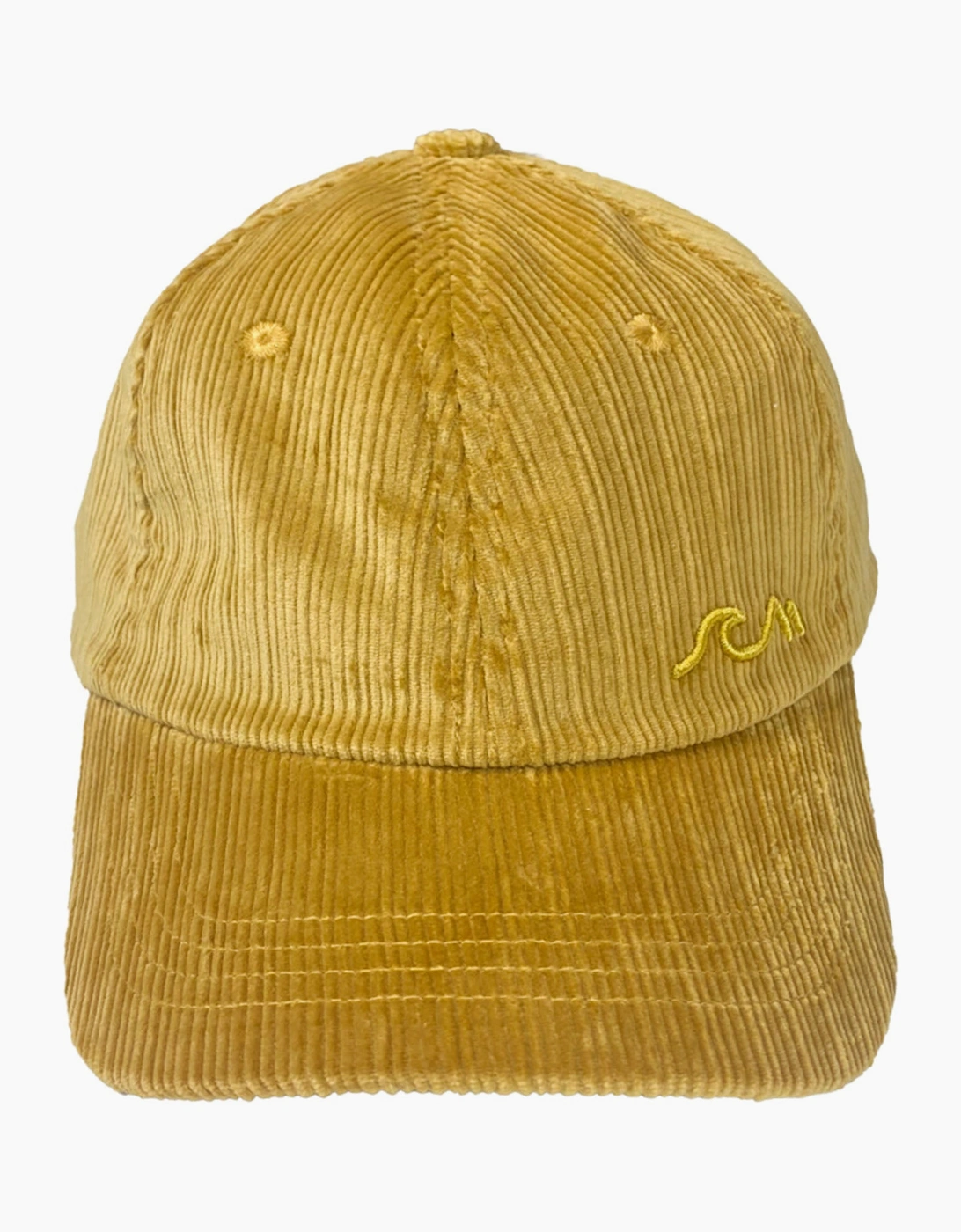 Bleubird Unisex Overland Corduroy 5 Panel Baseball Cap - Yellow/Orange - Size: ONE size