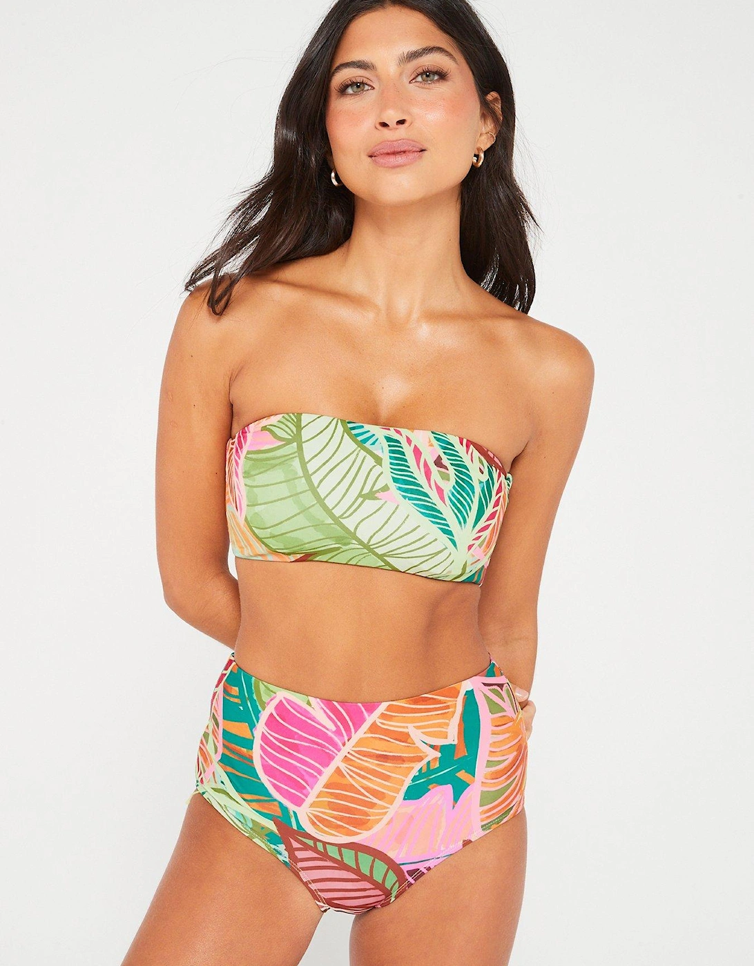 Mix & Match Bandeau Bikini Top - Bright Print