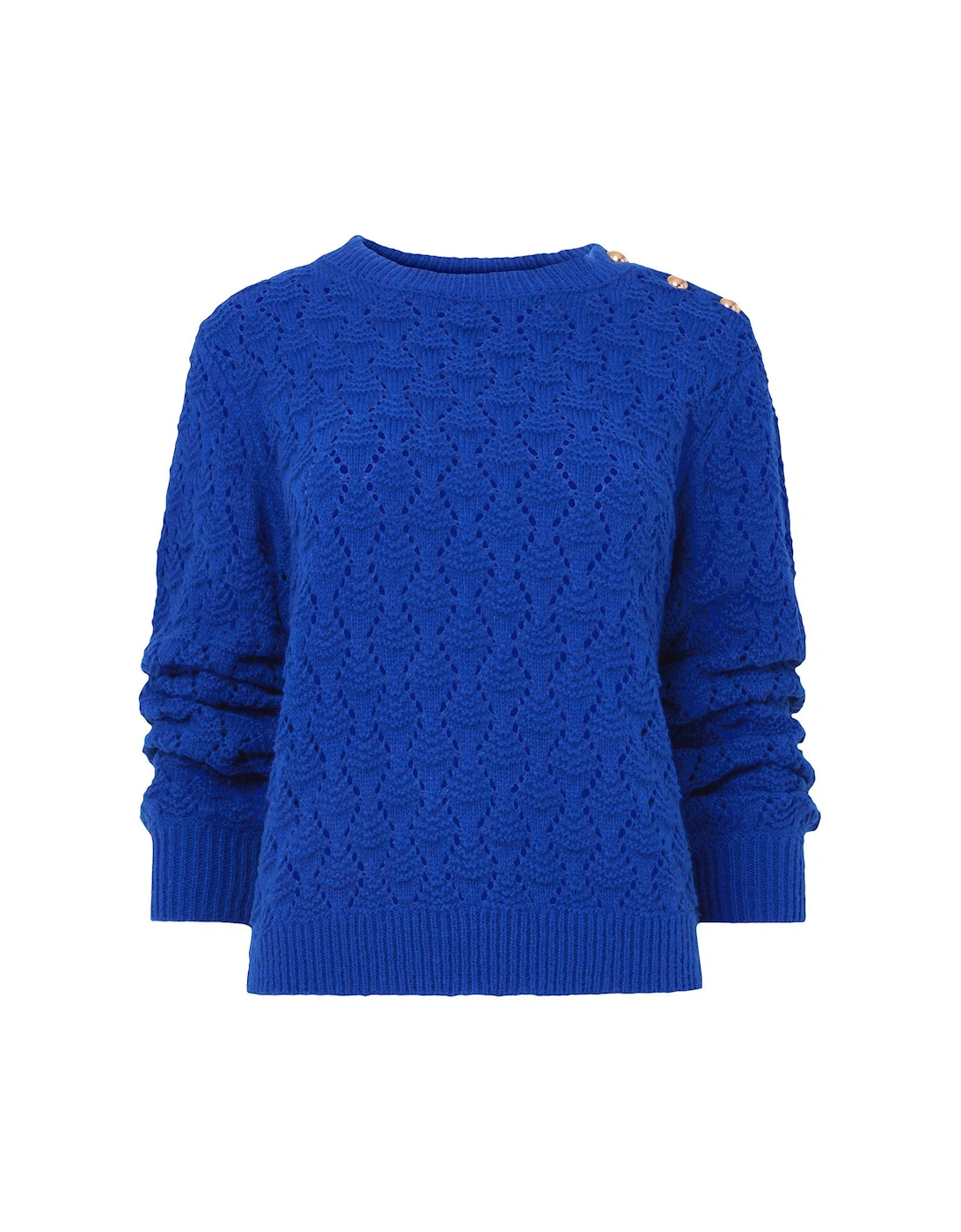 Corine Textured Knit Jumper - Blue