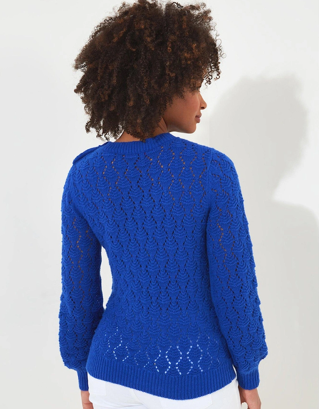 Corine Textured Knit Jumper - Blue