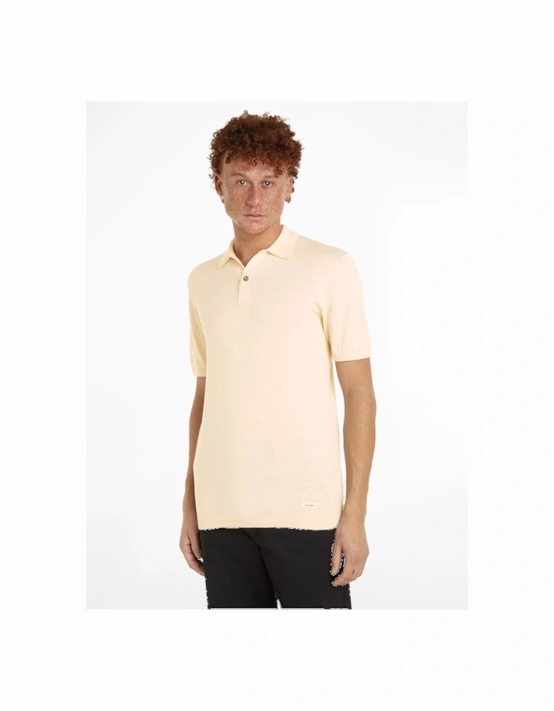 Cotton Silk Polo Shirt PEX Seedpearl