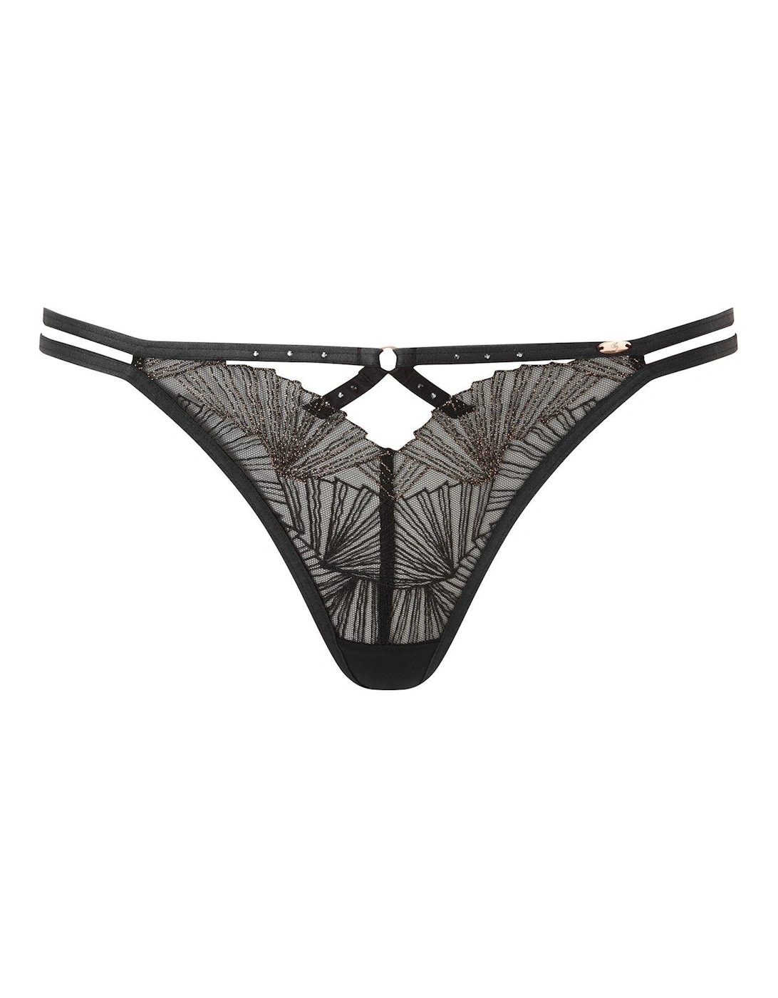 VIP Captivate Strappy Thong - Black