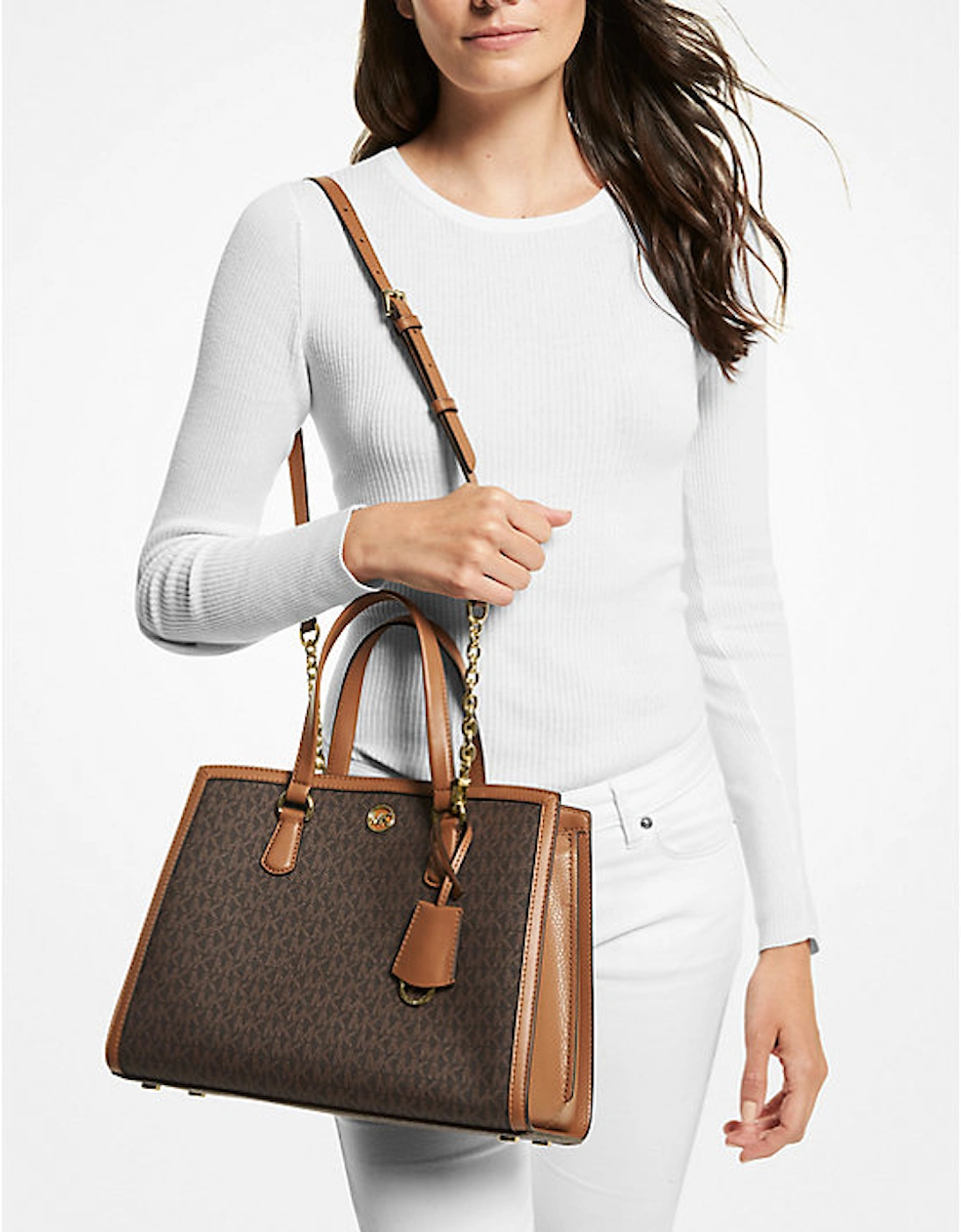 Chantal Medium Logo Satchel