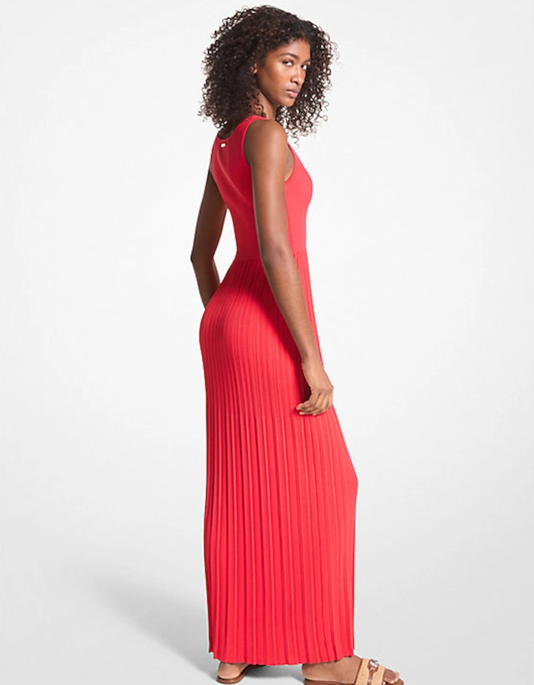 Ribbed Stretch Knit Maxi Dress