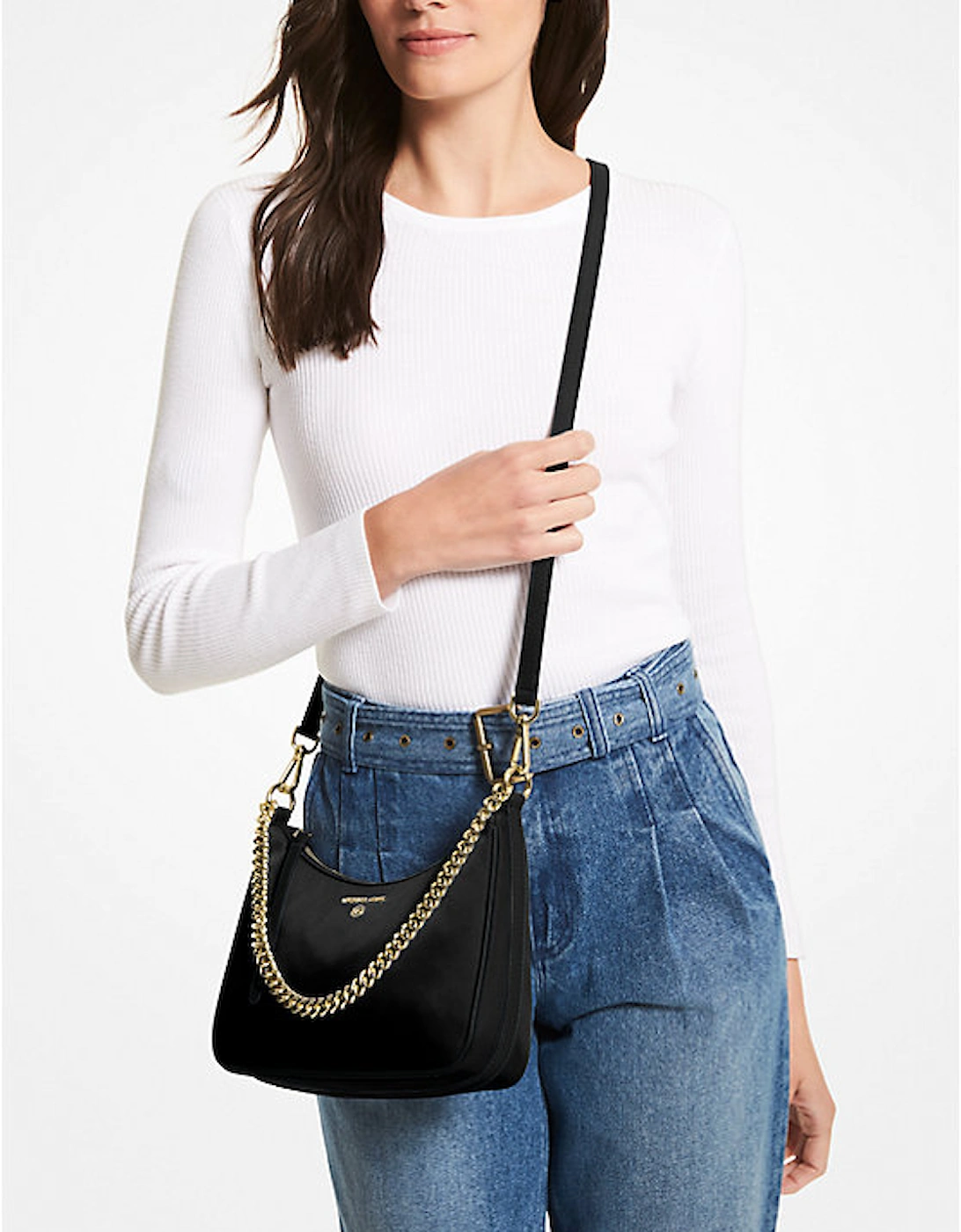 Jet Set Medium Nylon Gabardine Crossbody Bag