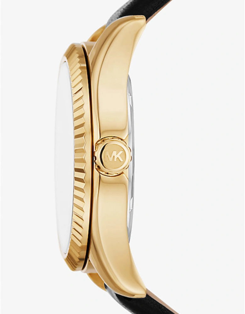 Lexington Gold-Tone and Leather Watch