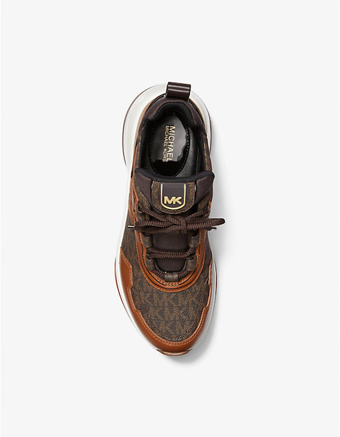 Olympia Extreme Logo and Leather Trainer