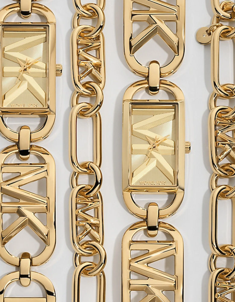 Precious Metal-Plated Brass Chain Link Bracelet