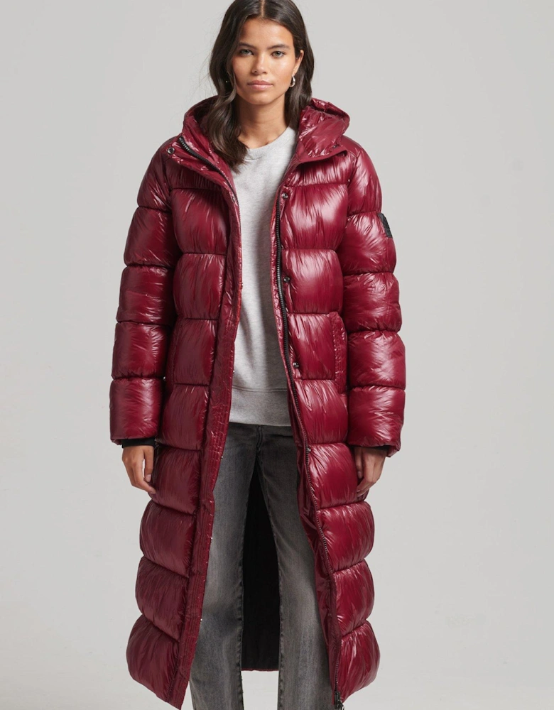 Code Expedition Longline Padded Jacket - Red