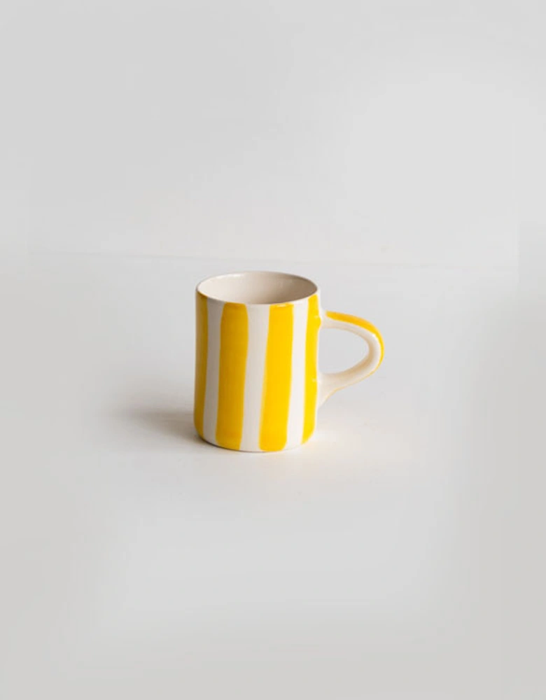 Espresso Cup Candy Stripe Turmeric