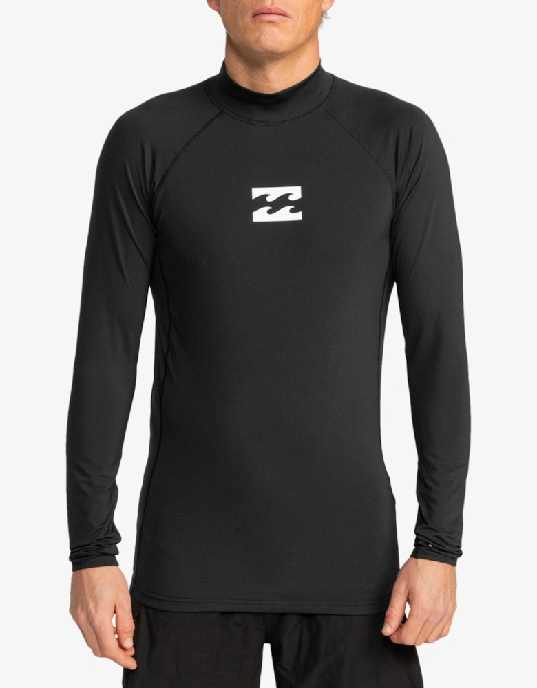 Mens Waves All Day Long Sleeve UPF 50 Rash Vest