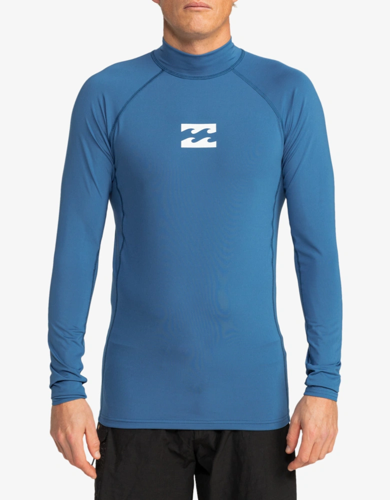 Mens Waves All Day Long Sleeve UPF 50 Rash Vest