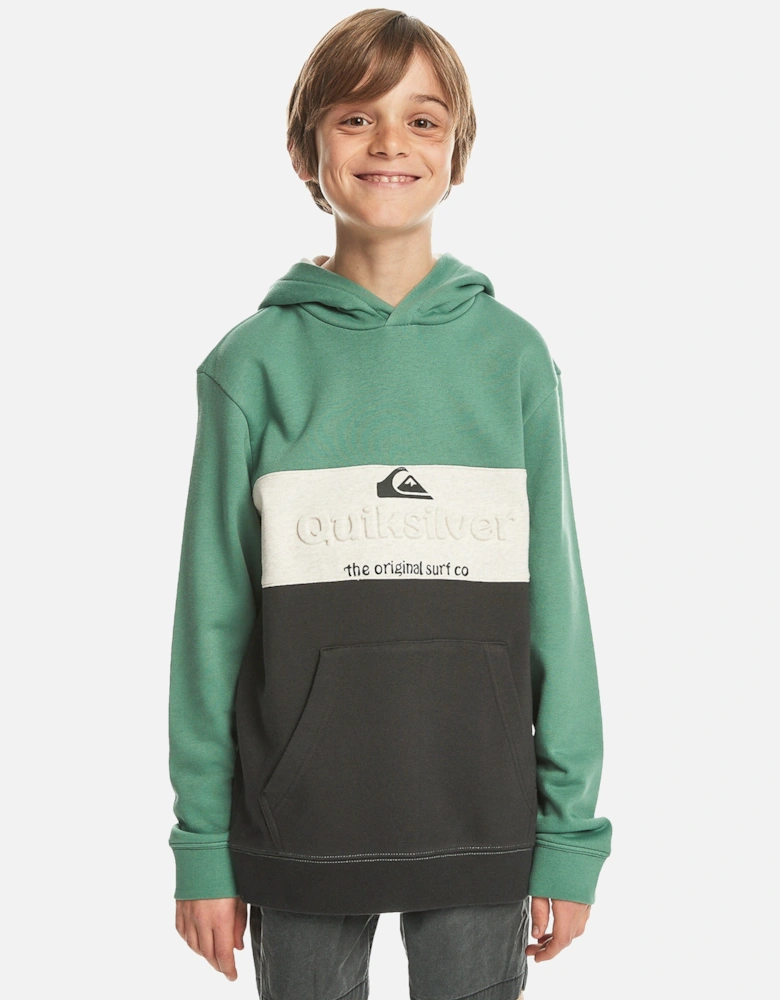 Kids Emboss Block Hoodie