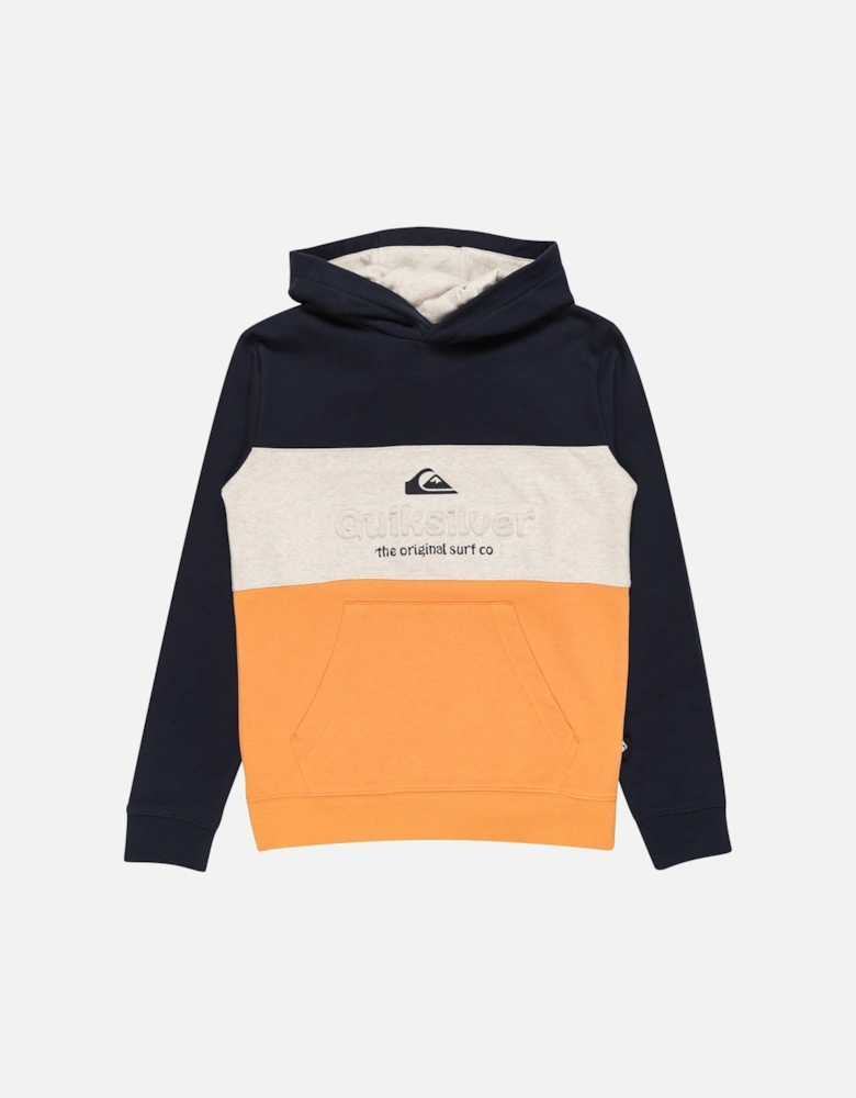 Kids Emboss Block Hoodie