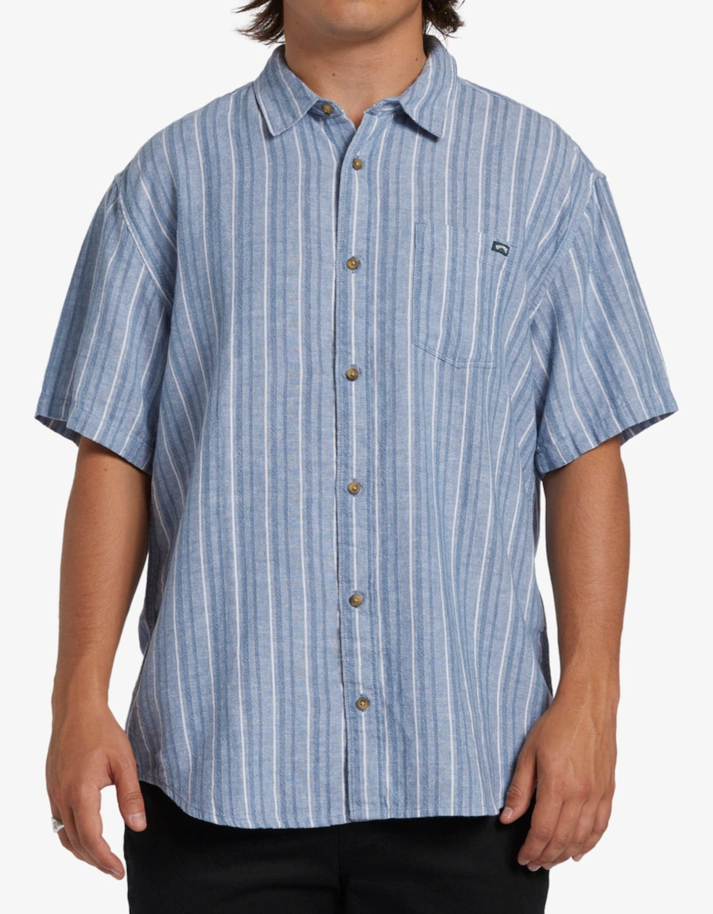 Mens All Day Stripe Short Sleeve Shirt