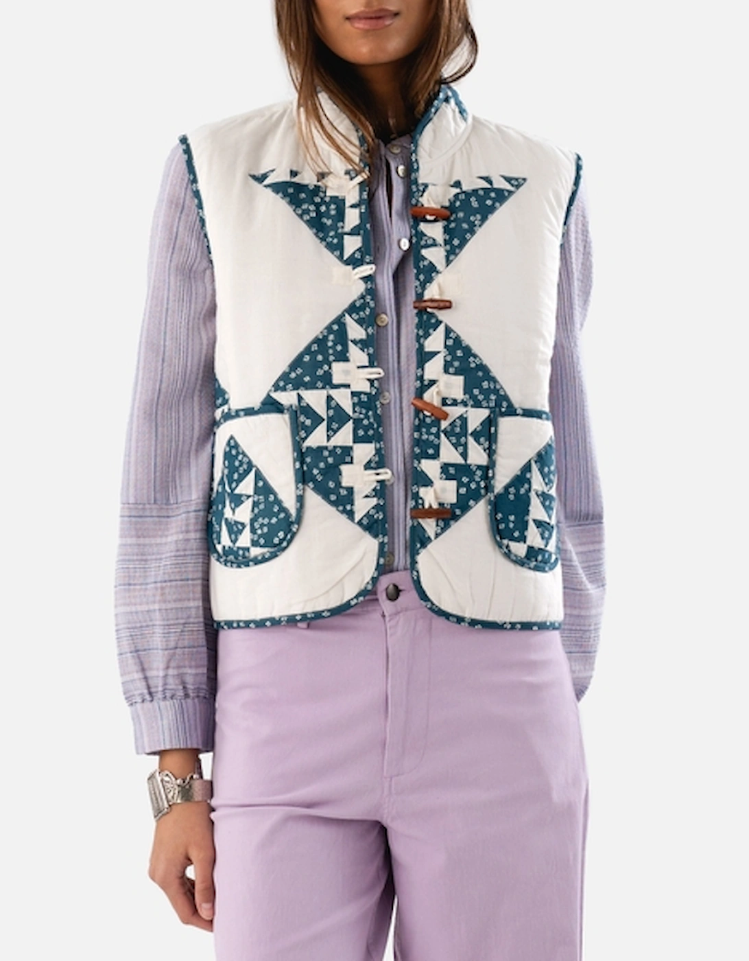 Lollys Laundry Cairo Printed Cotton Vest, 2 of 1