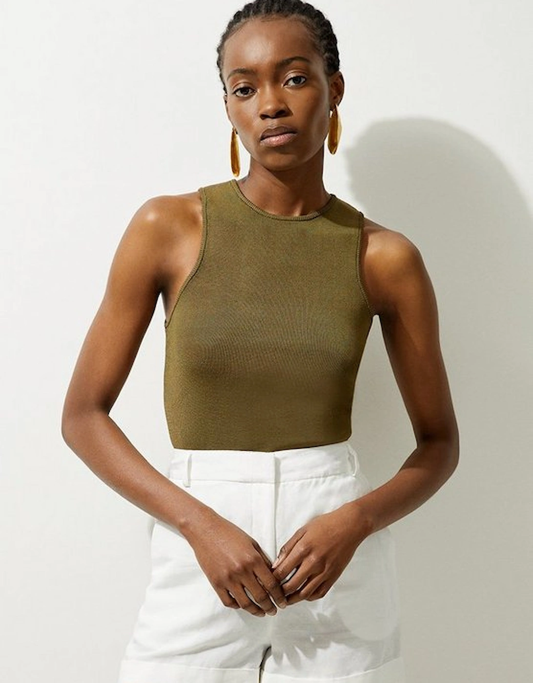 Slinky Knit Full Needle Racer Vest, 5 of 4