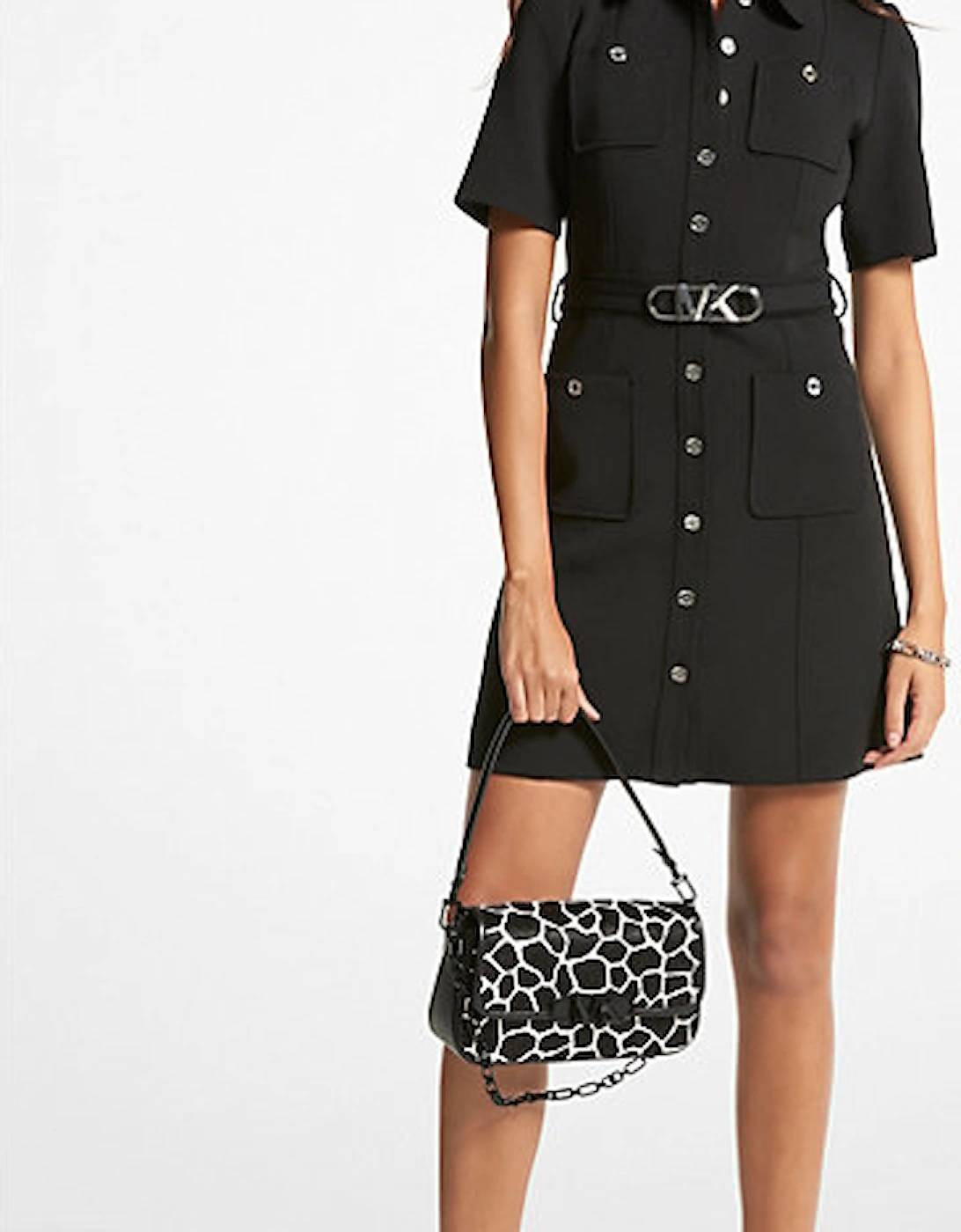 Stretch Crepe Belted Utility Dress, 4 of 3