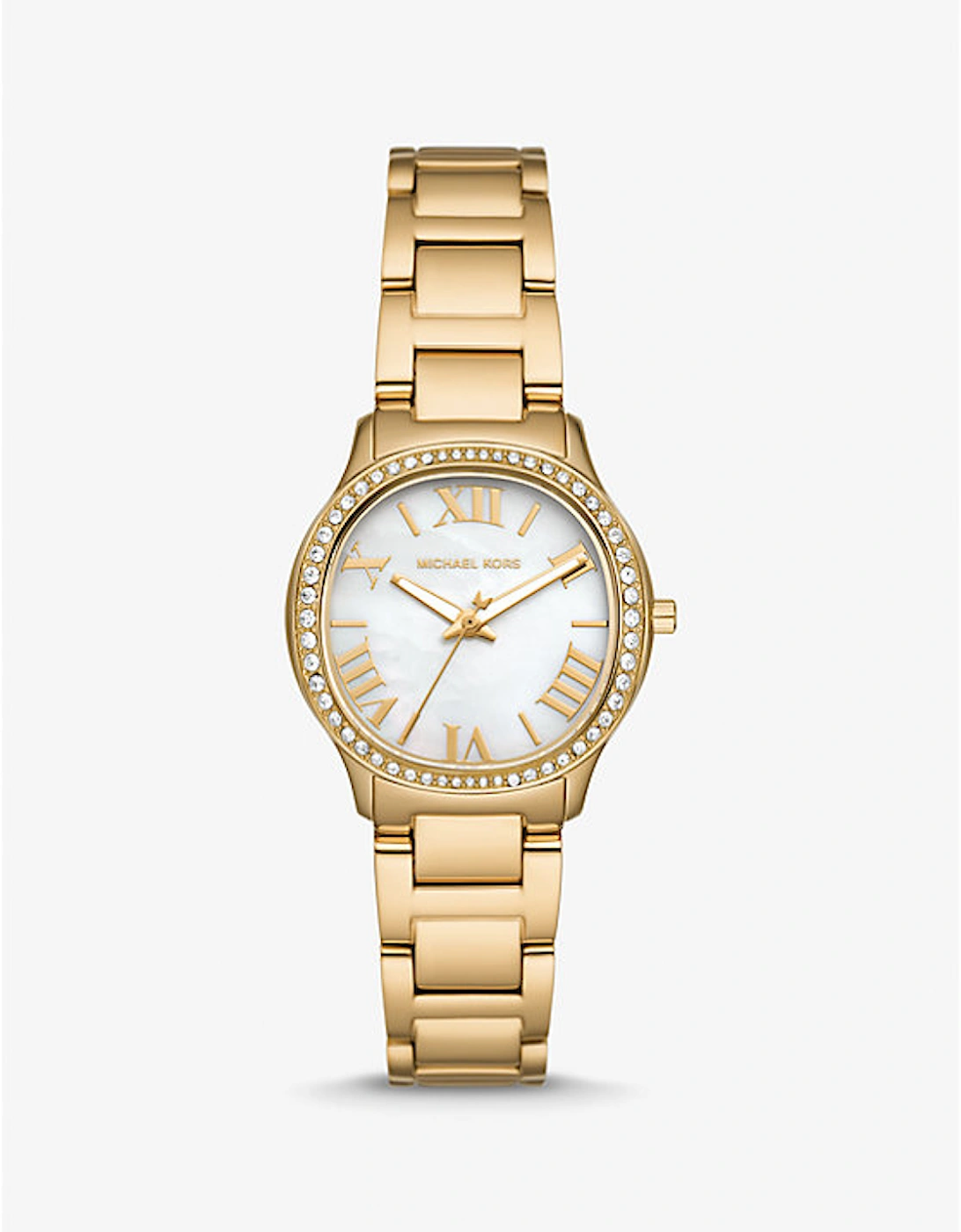 Mini Sage Pavé Gold-Tone Watch, 2 of 1