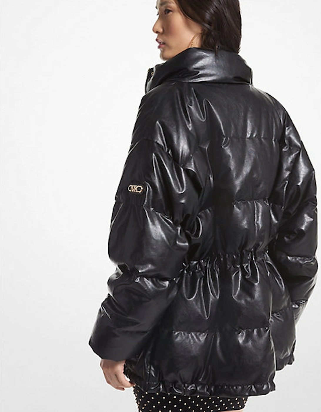 Quilted Coated Puffer Jacket