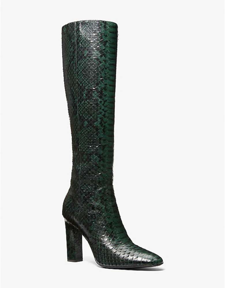 Carly Python Embossed Leather Boot