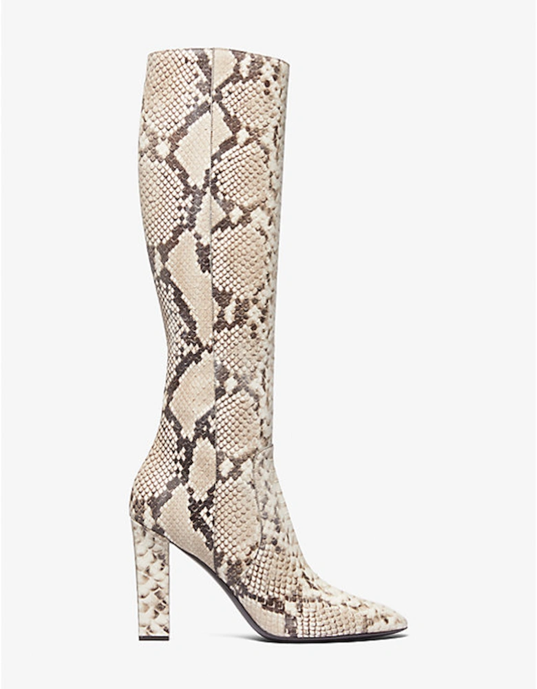 Carly Python Embossed Leather Boot