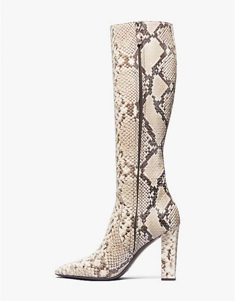 Carly Python Embossed Leather Boot