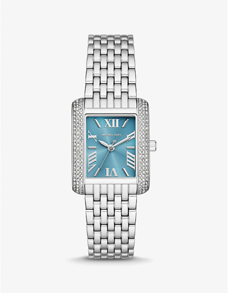 Petite Emery Pavé Silver-Tone Watch
