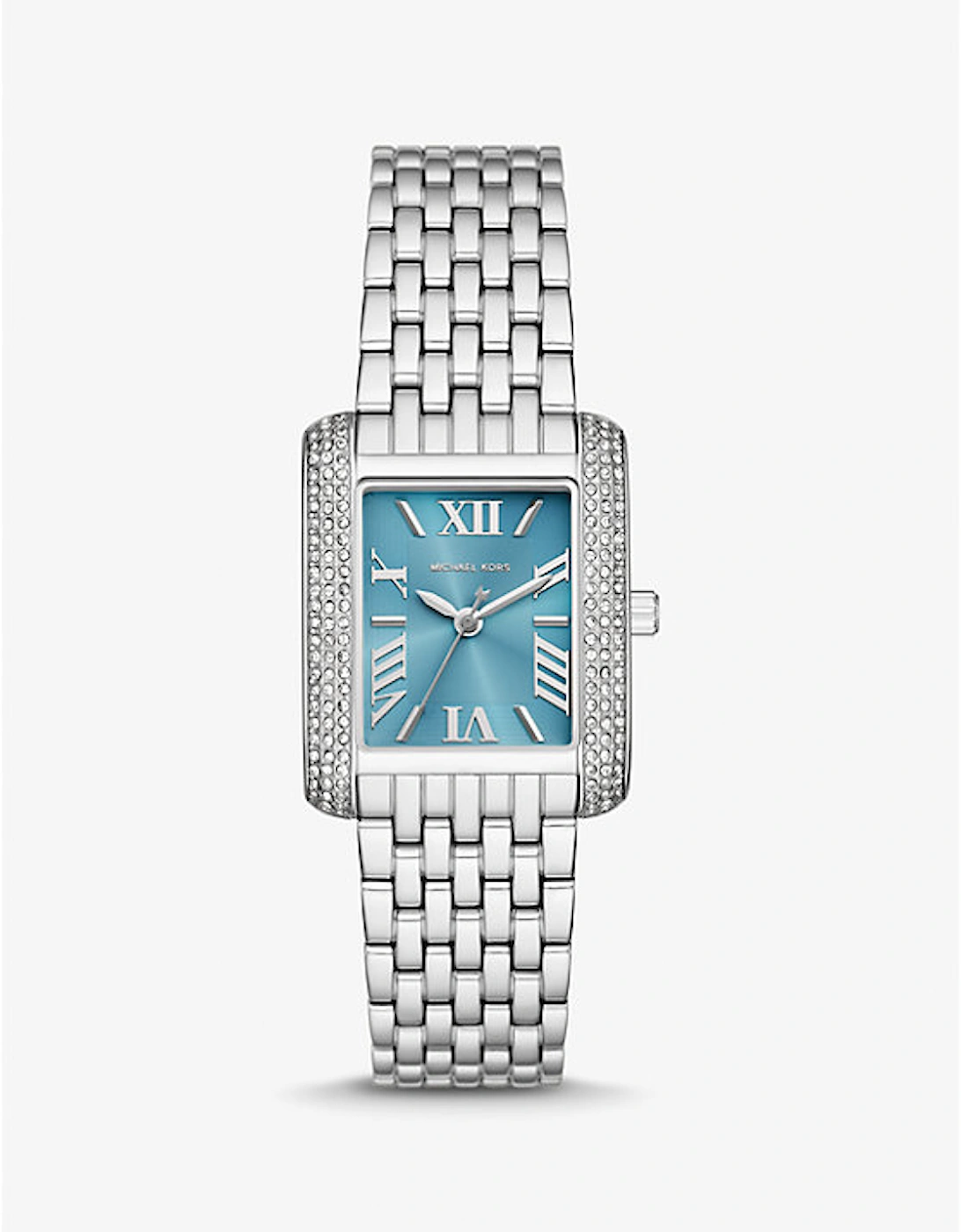 Petite Emery Pavé Silver-Tone Watch, 4 of 3