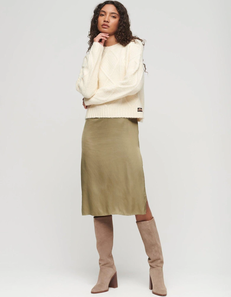 Chunky Cable Knit Jumper - Cream