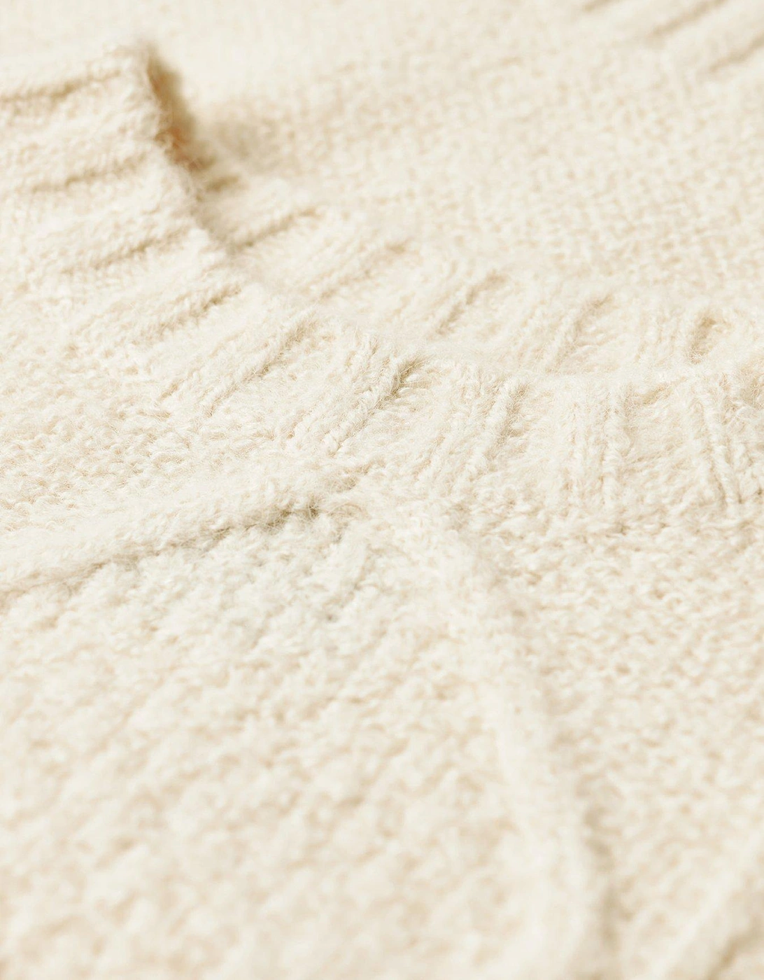 Chunky Cable Knit Jumper - Cream