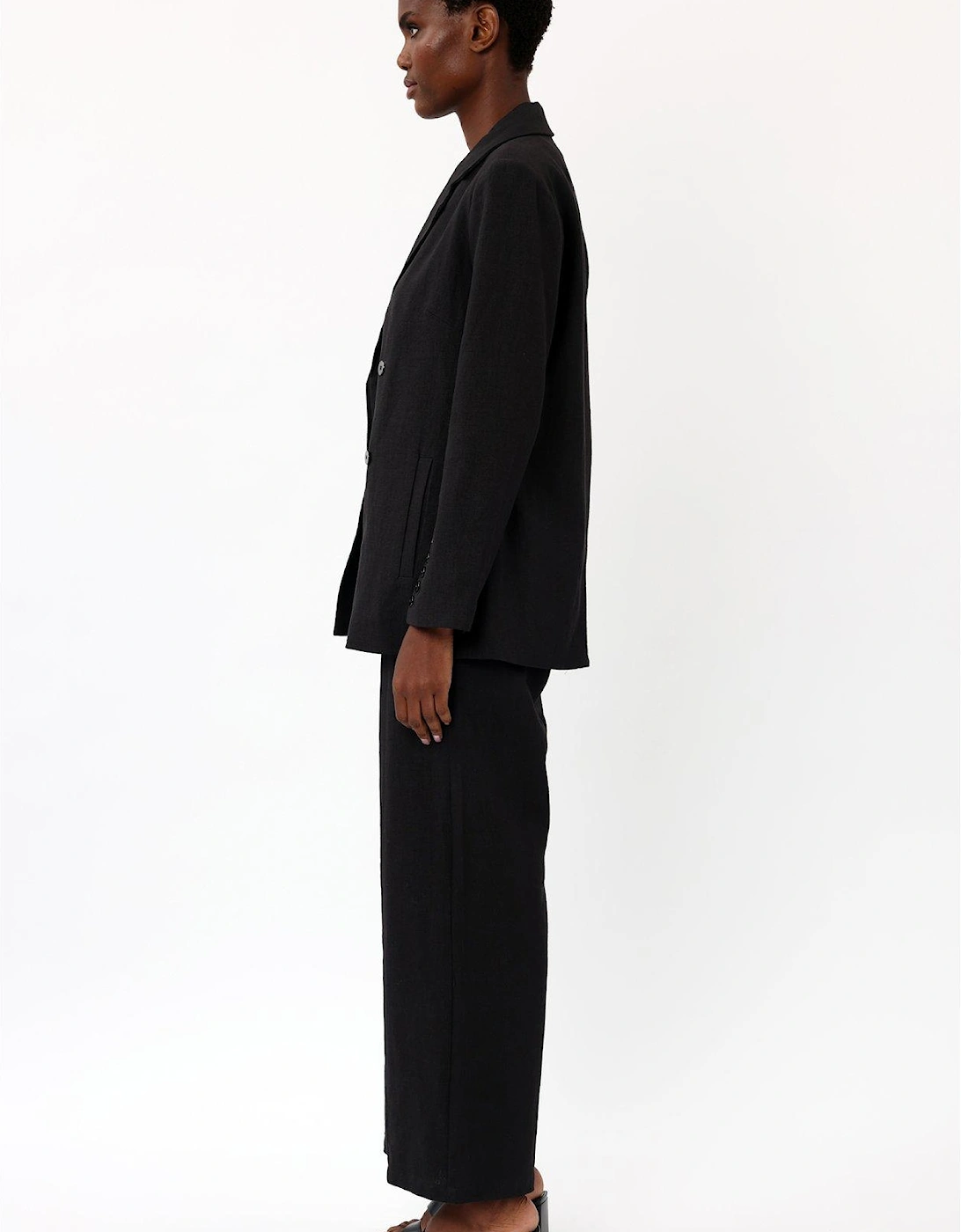 Tailored Wide Trouser -Black