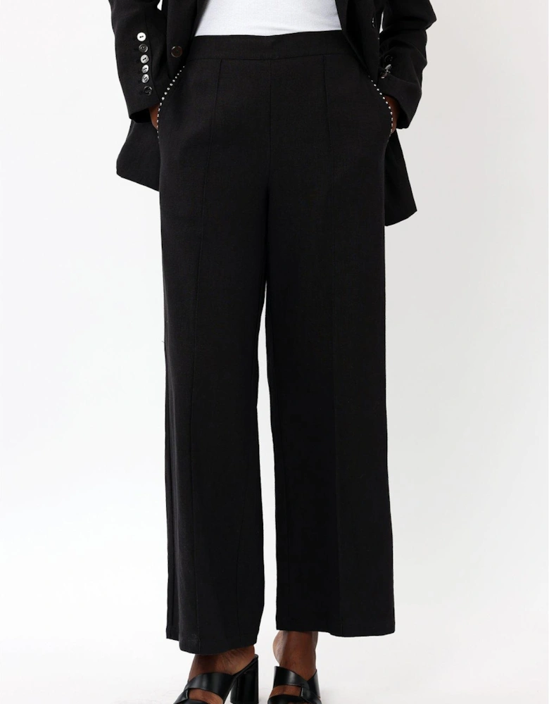 Tailored Wide Trouser -Black