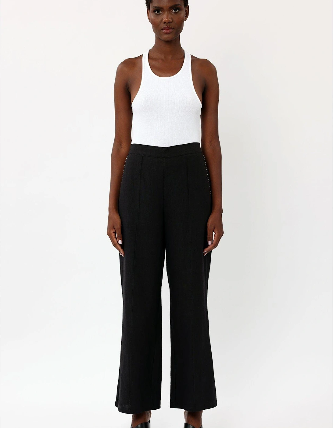 Tailored Wide Trouser -Black