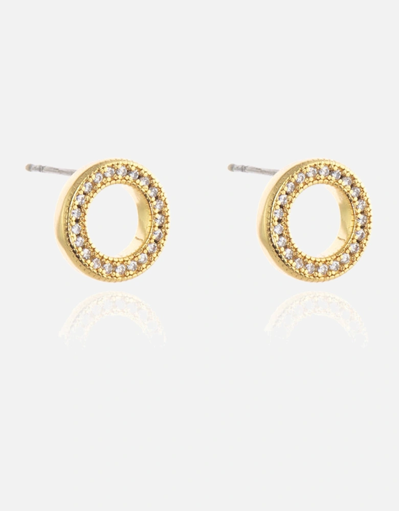 Halo Gold Earrings